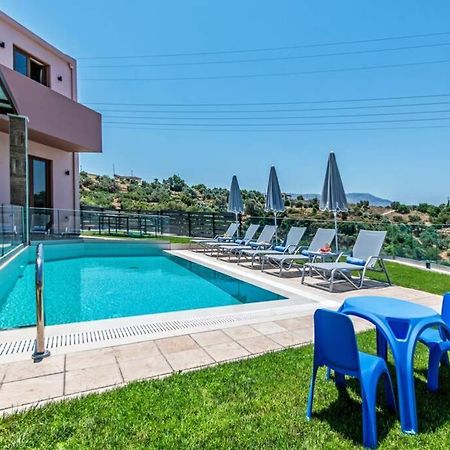 Villa Anthi, A Modern Villa With Salted Water Pool,Hot Tub & Bbq! Ретимно Экстерьер фото