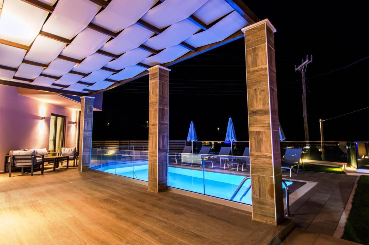 Villa Anthi, A Modern Villa With Salted Water Pool,Hot Tub & Bbq! Ретимно Экстерьер фото